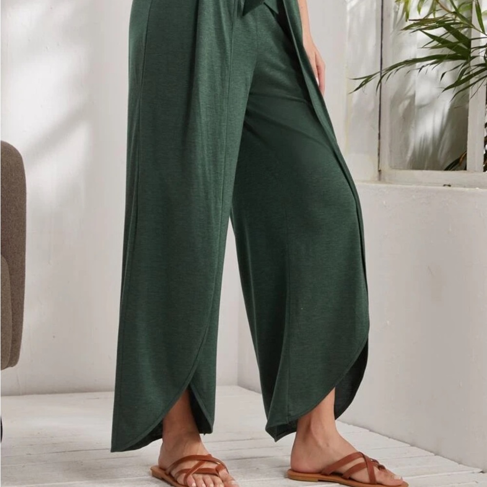 Wrap Front Wide Leg Pants - Picture 6 of 6